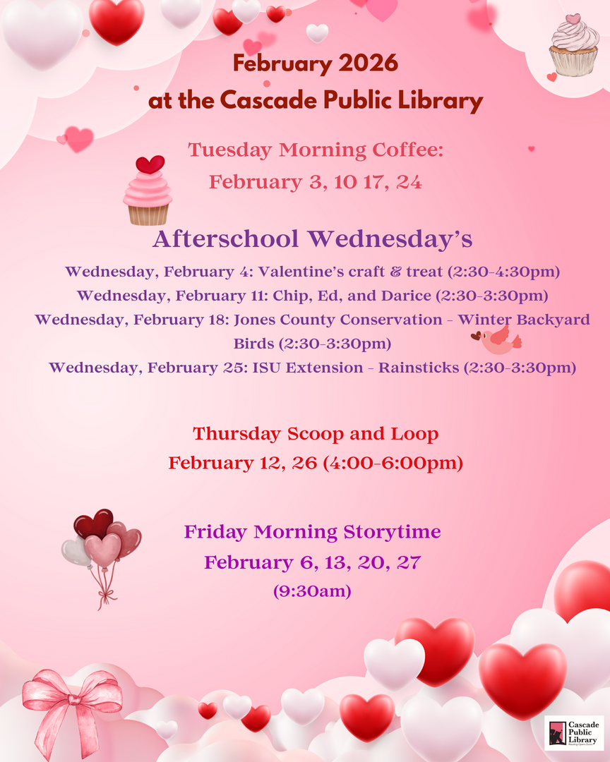 February 2026 Library Programs page 1