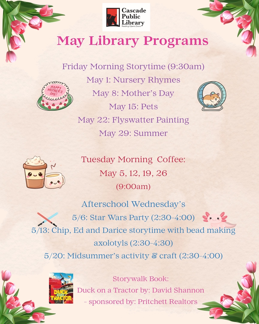 May 2026 Library Programs page 1