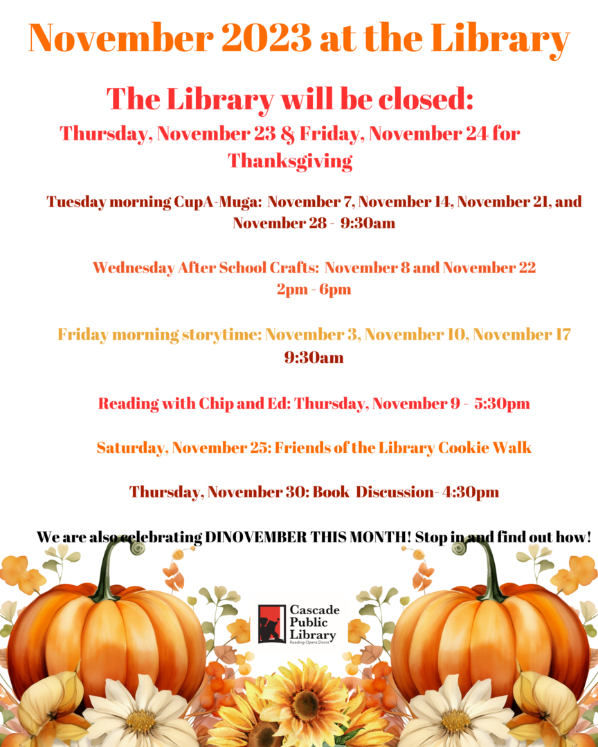 November 2023 Library Programs